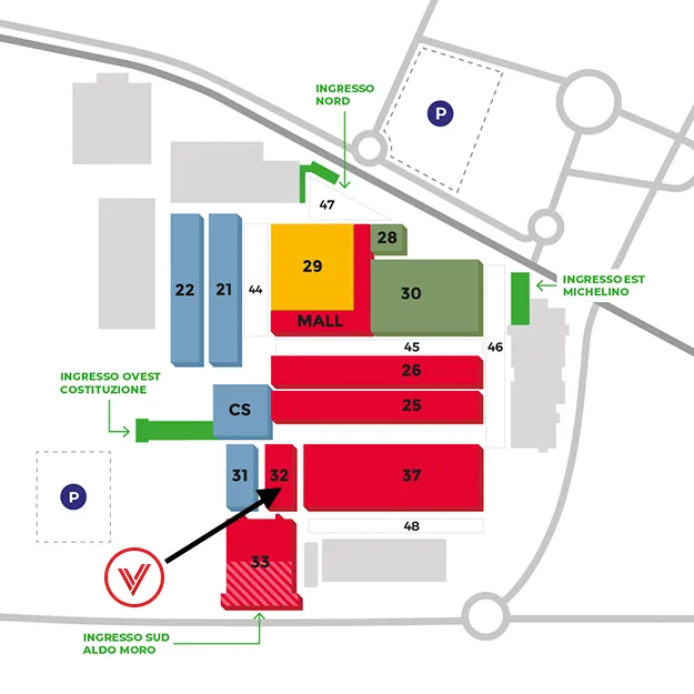 Fiera Auto e Moto epoca mappa